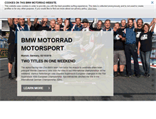 Tablet Screenshot of bmw-motorrad-motorsport.com